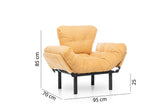 Armchair Nitta Single Mustard