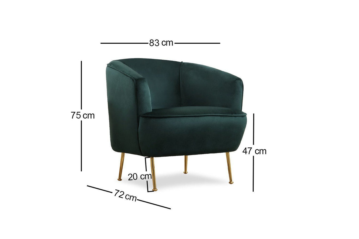 Armchair piccoli green