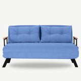 2-seater sofa bed Sando blue