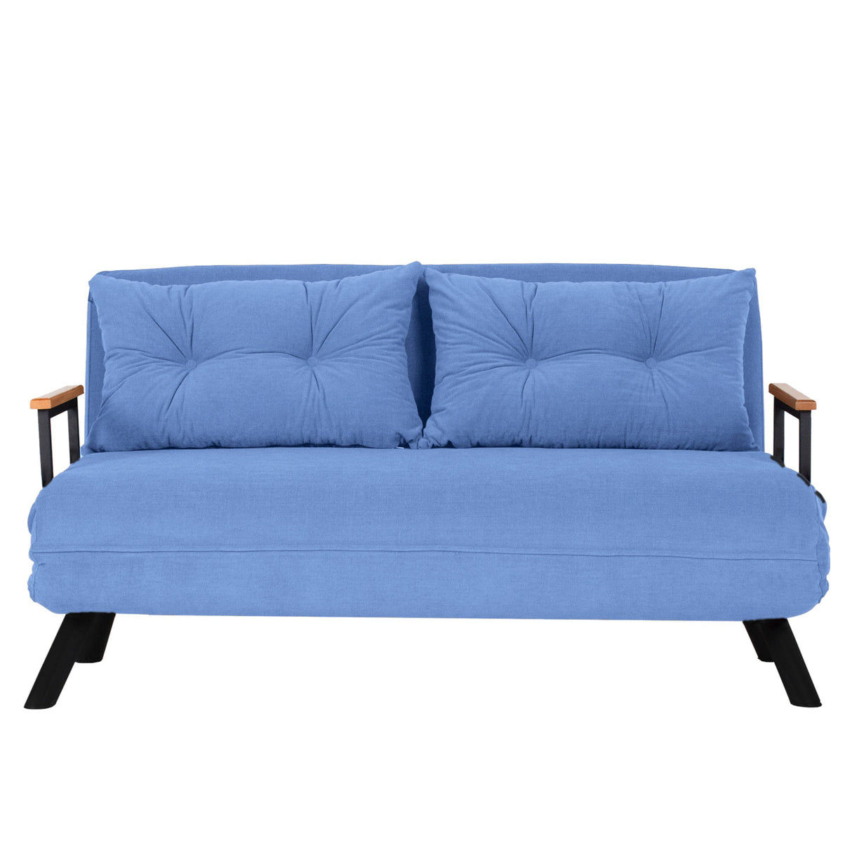 2-seater sofa bed Sando blue