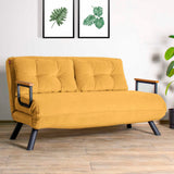 2-seater sofa bed Sando Mustard