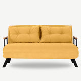 2-seater sofa bed Sando Mustard