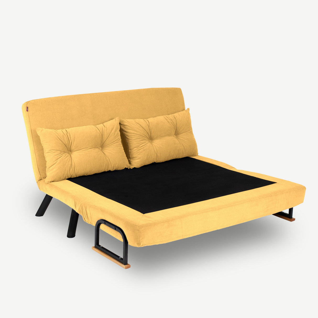 2-seater sofa bed Sando Mustard