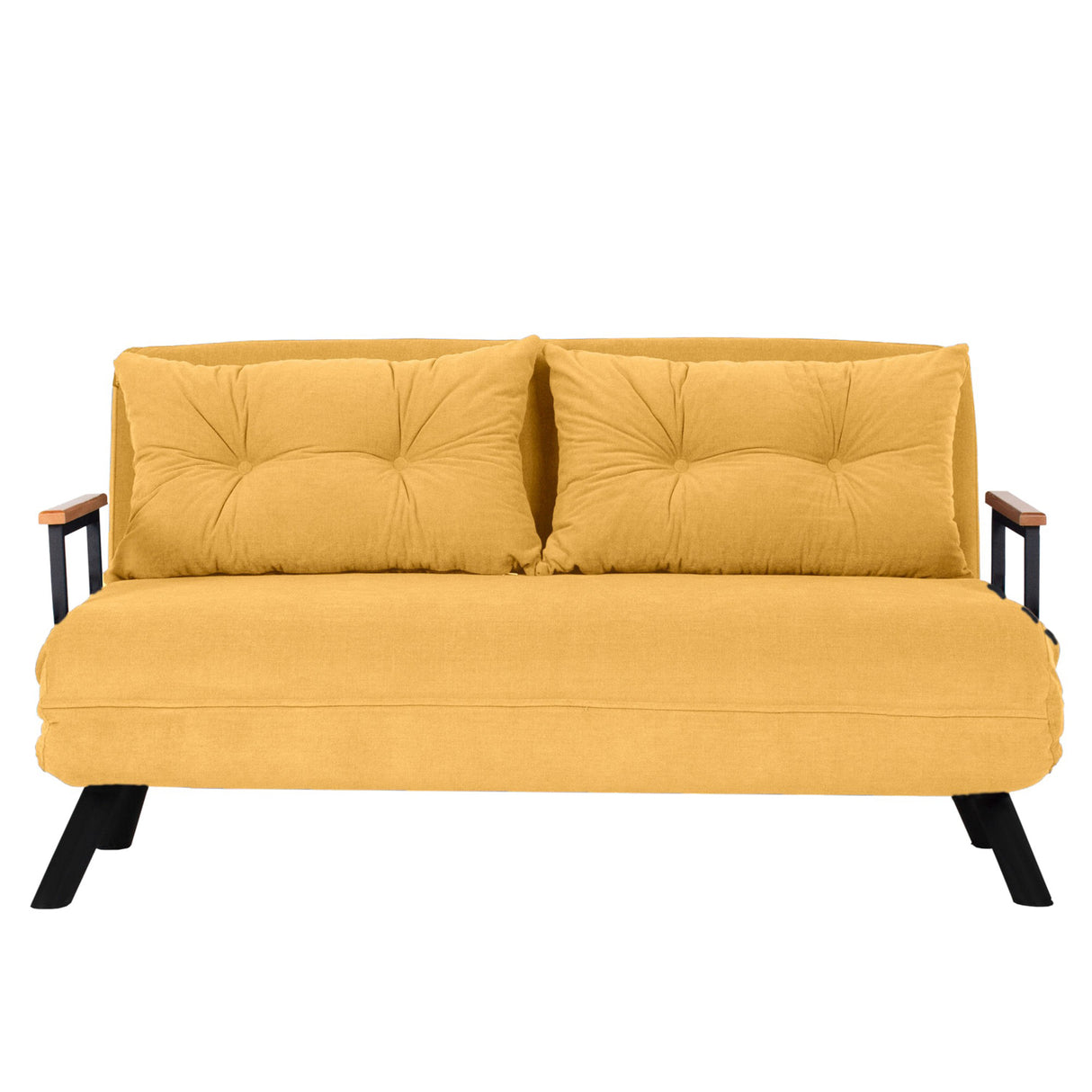 2-seater sofa bed Sando Mustard