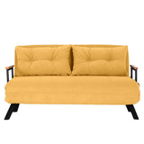 2-seater sofa bed Sando Mustard