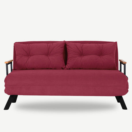 2-seater sofa bed Sando Maroon