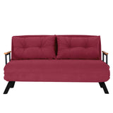 2-seater sofa bed Sando Maroon