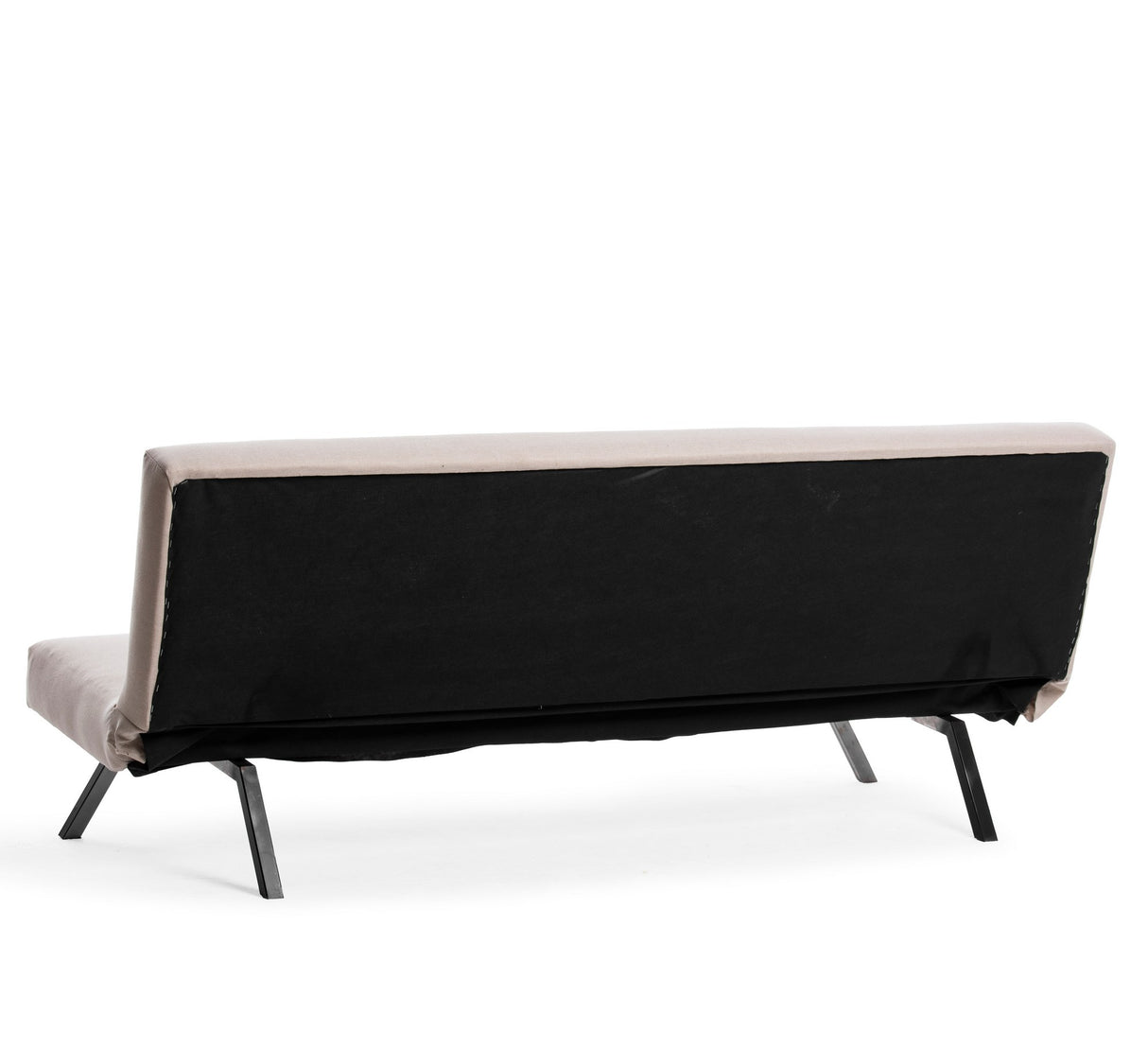 3-Seater Sofa Bed Zoly Cream Fabric - 180 cm - Without Armrests - Quilted 