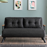 2-seater sofa bed Sando dark gray