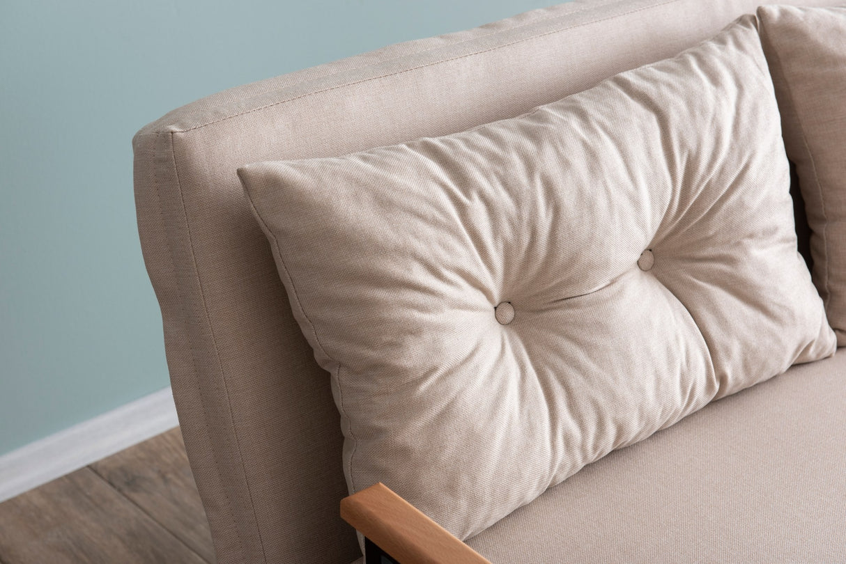 2-seater sofa bed Sando cream