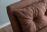 2-seater sofa bed Sando light brown