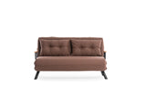 2-seater sofa bed Sando light brown