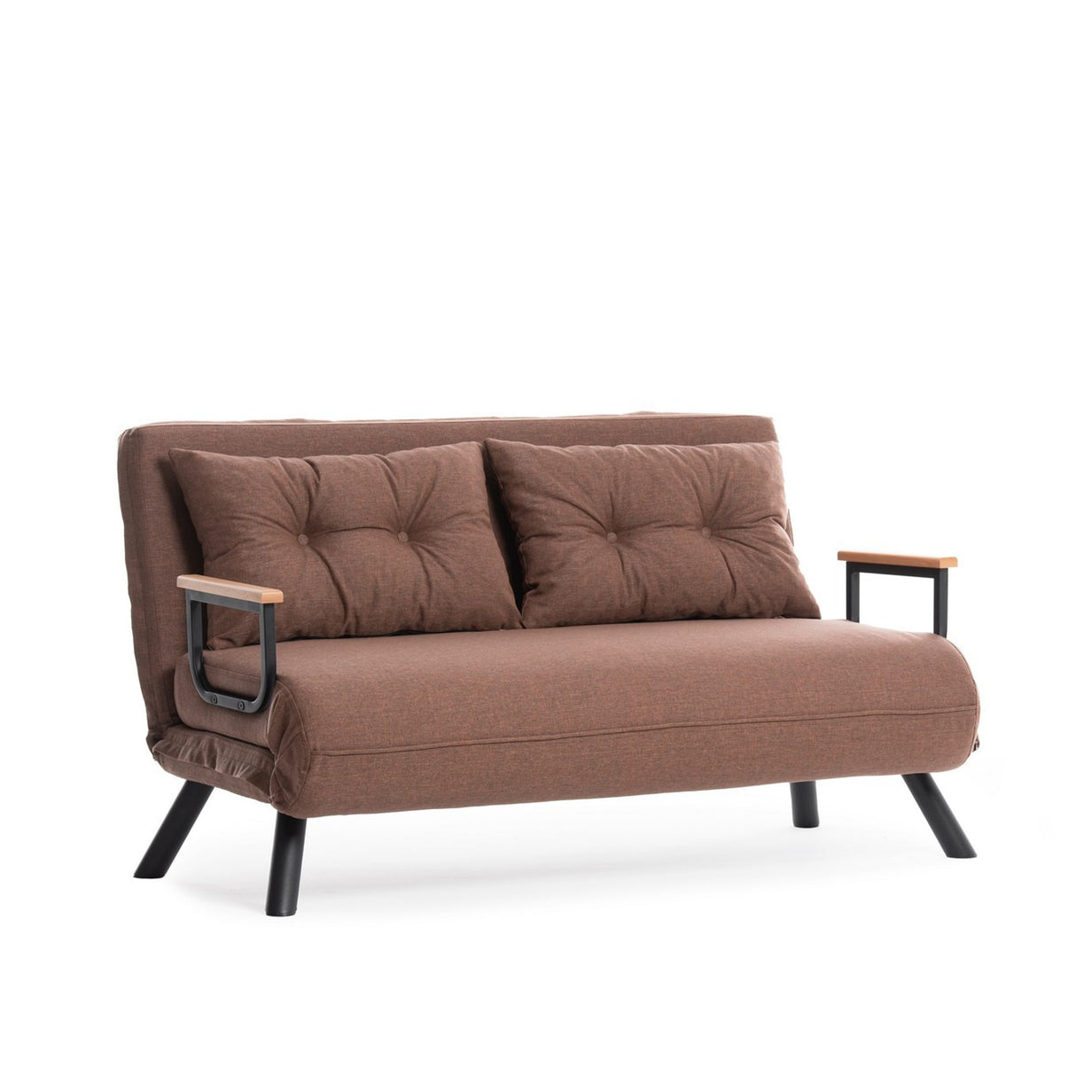 2-seater sofa bed Sando light brown