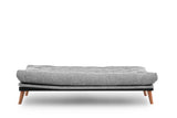 3-seater sofa bed Saki light gray