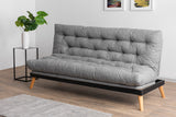 3-seater sofa bed Saki light gray