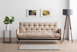 3-seater sofa bed Renge cream