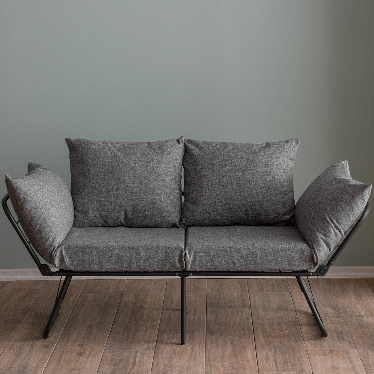 2-seater sofa bed Viper light gray