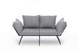 2-seater sofa bed Viper light gray