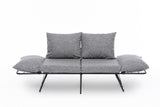 2-seater sofa bed Viper light gray