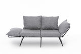 2-seater sofa bed Viper light gray