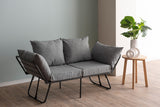 2-seater sofa bed Viper light gray