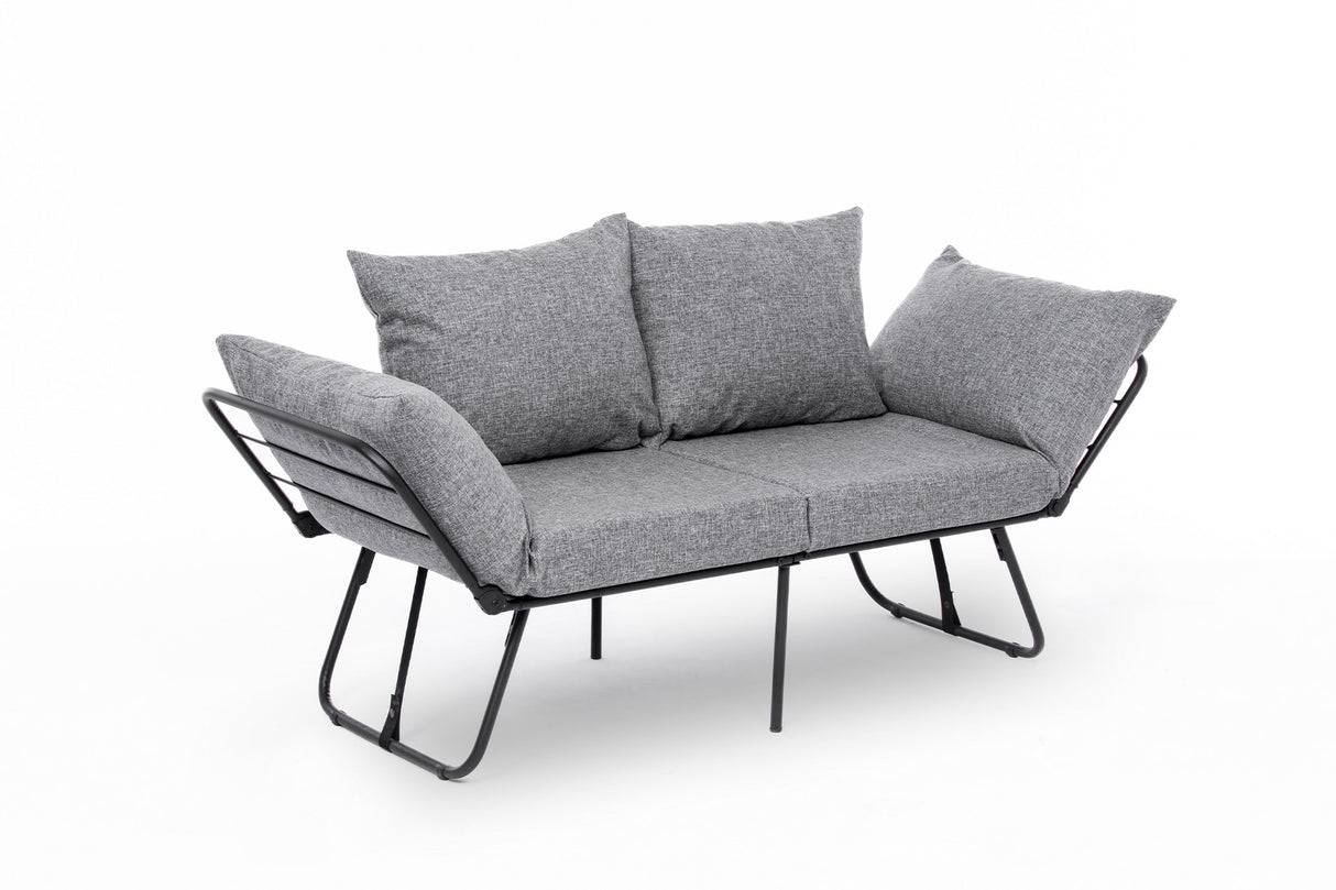 2-seater sofa bed Viper light gray