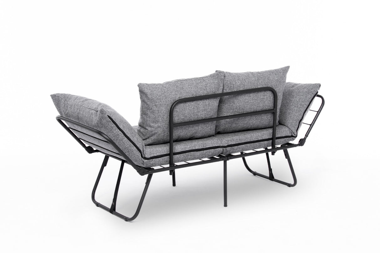 2-seater sofa bed Viper light gray