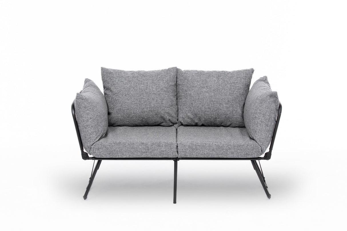 2-seater sofa bed Viper light gray