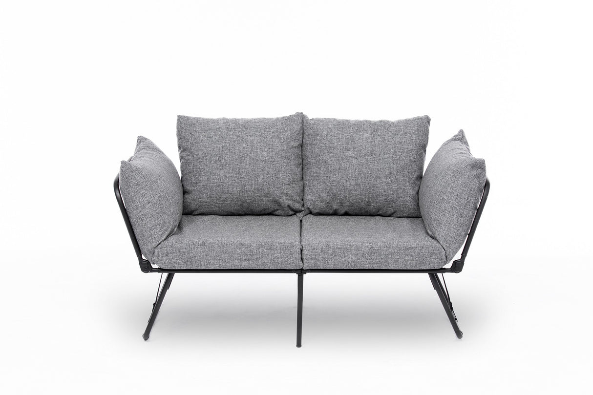 2-seater sofa bed Viper light gray