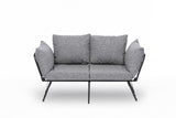 2-seater sofa bed Viper light gray