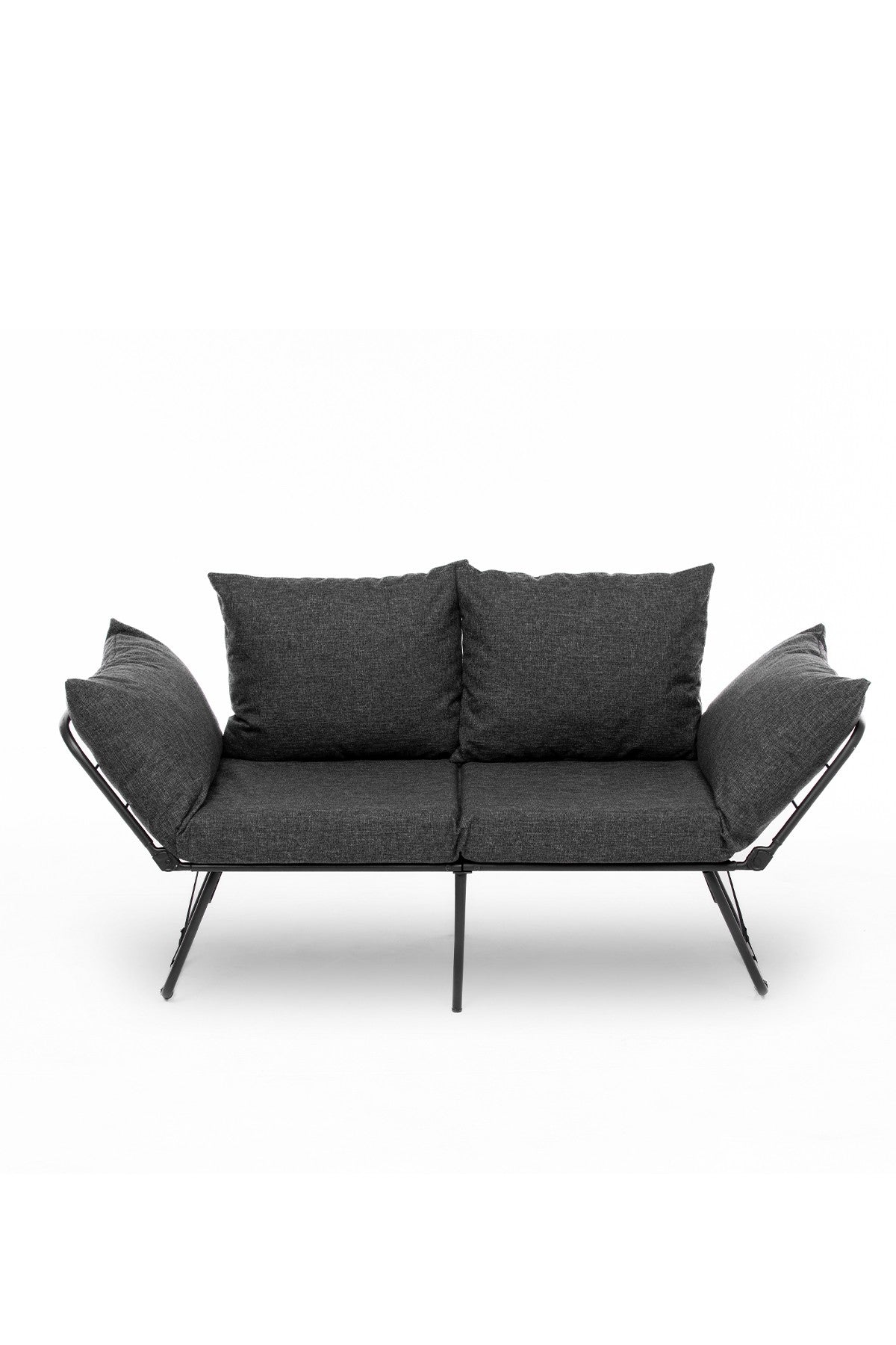 2-seater sofa bed viper dark gray