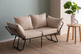 2-seater sofa bed Viper cream