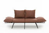 2-seater sofa bed viper light brown