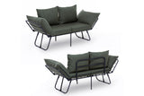 2-seater sofa bed viper green