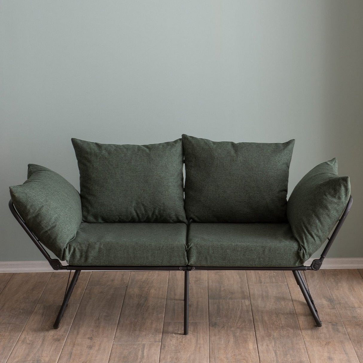 2-seater sofa bed viper green