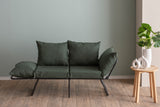 2-seater sofa bed viper green