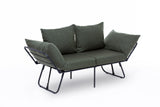 2-seater sofa bed viper green