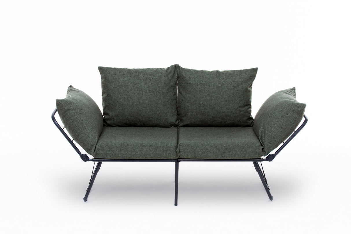 2-seater sofa bed viper green