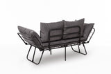 2-seater sofa bed viper gray