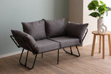 2-seater sofa bed viper gray