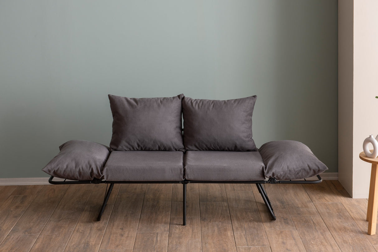 2-seater sofa bed viper gray