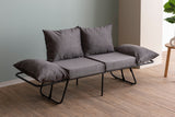 2-seater sofa bed viper gray