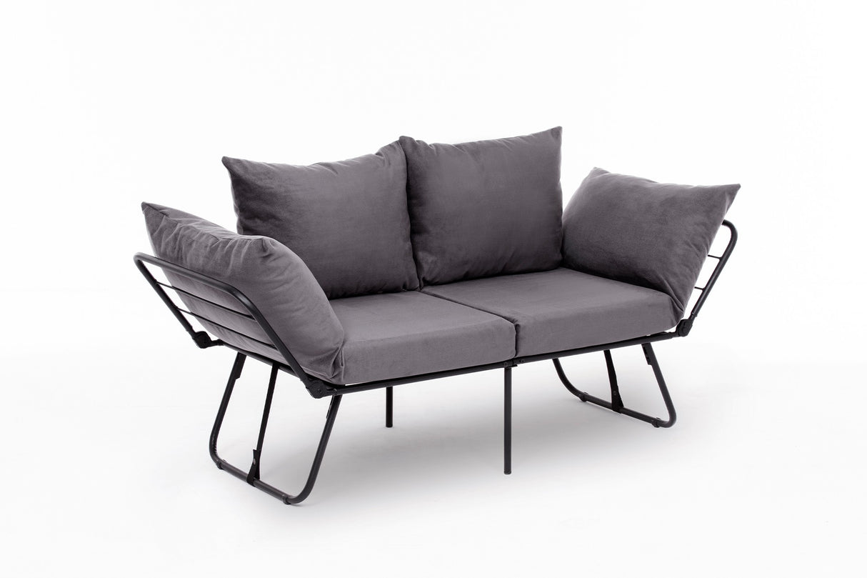 2-seater sofa bed viper gray