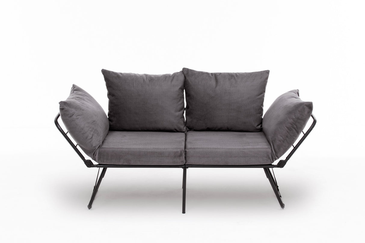 2-seater sofa bed viper gray