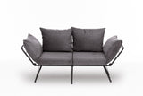 2-seater sofa bed viper gray