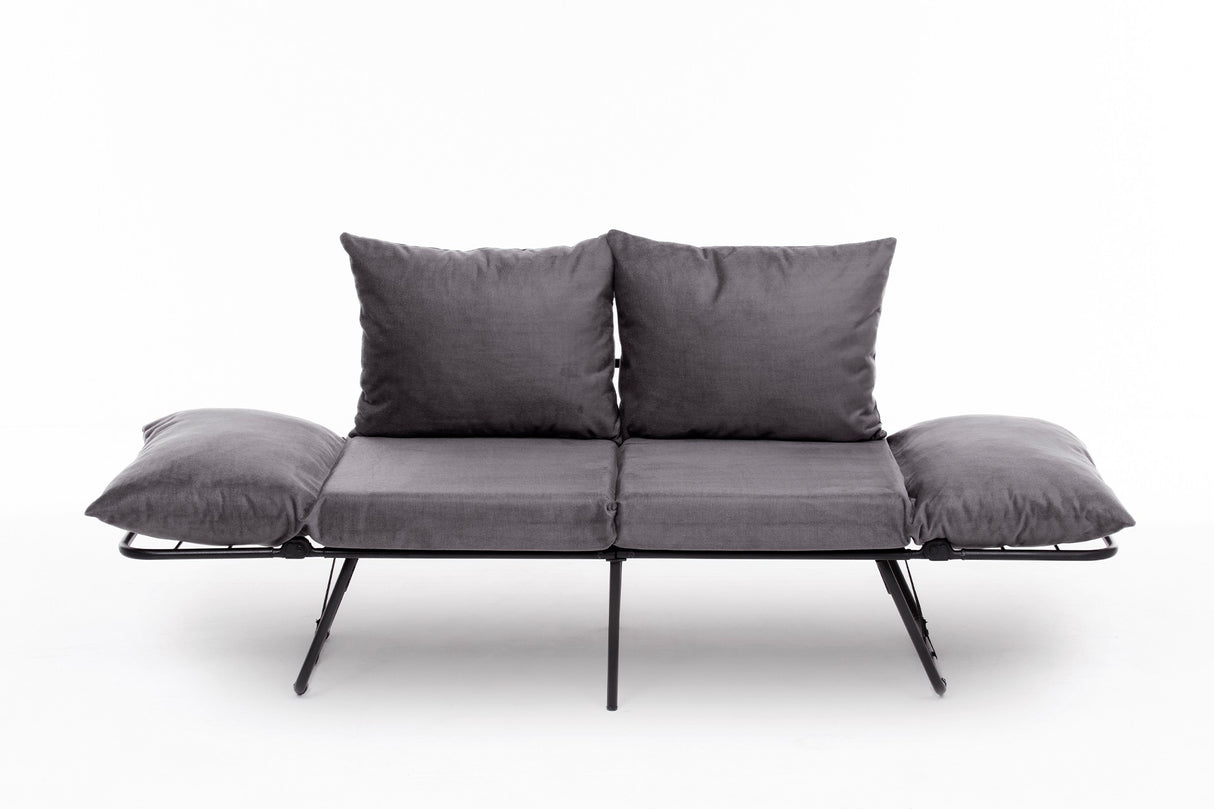 2-seater sofa bed viper gray