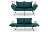 2-seater sofa bed Viper Petrol Green