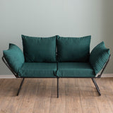 2-seater sofa bed Viper Petrol Green