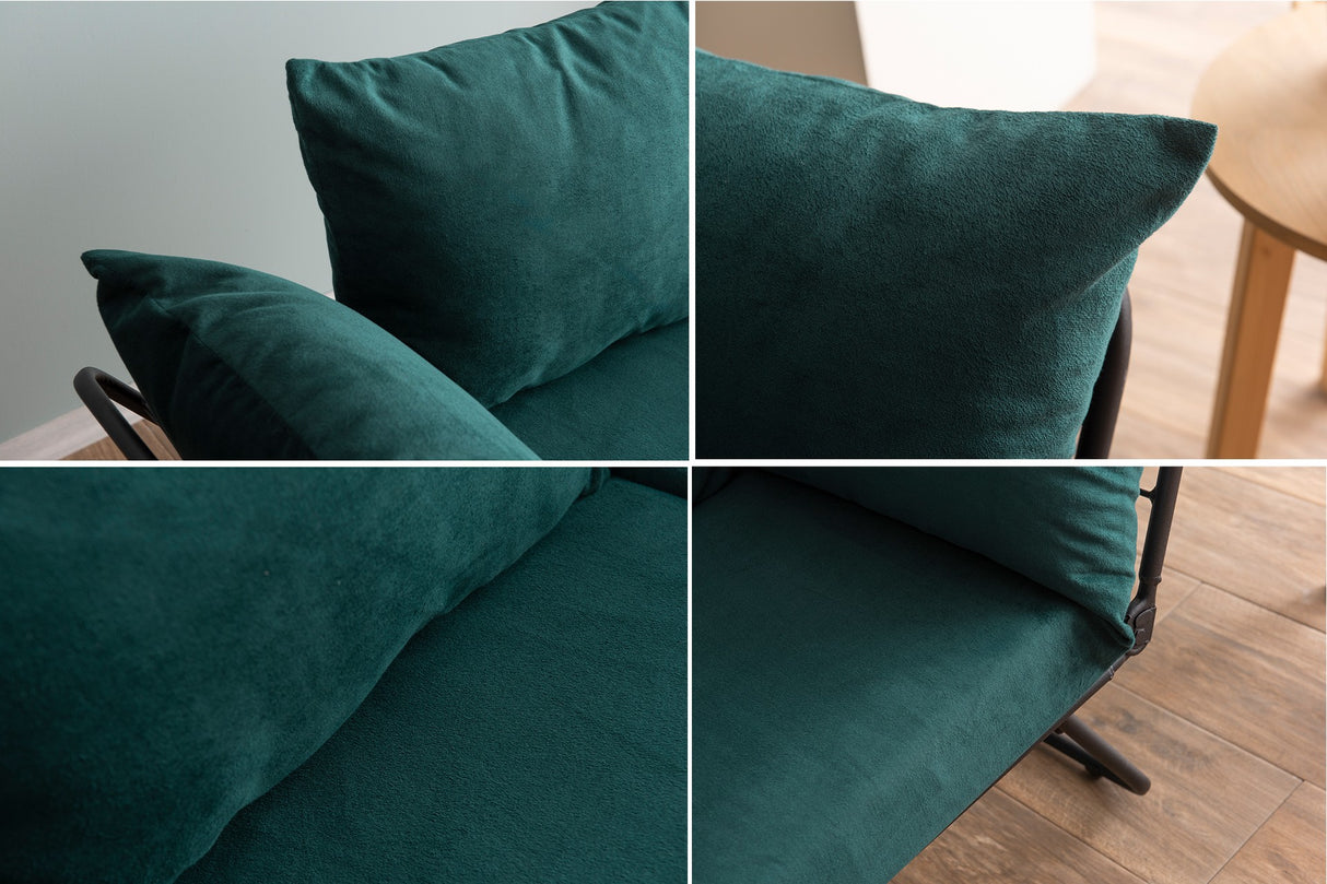 2-seater sofa bed Viper Petrol Green