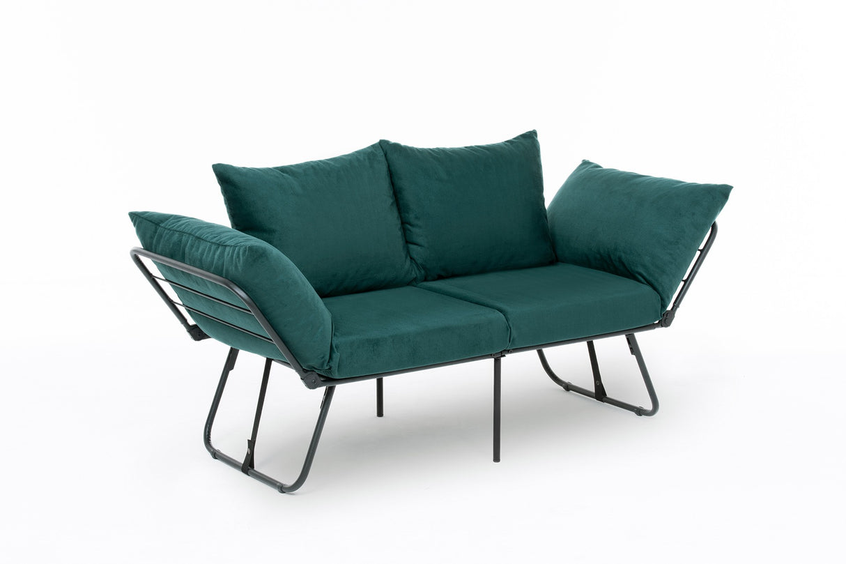 2-seater sofa bed Viper Petrol Green